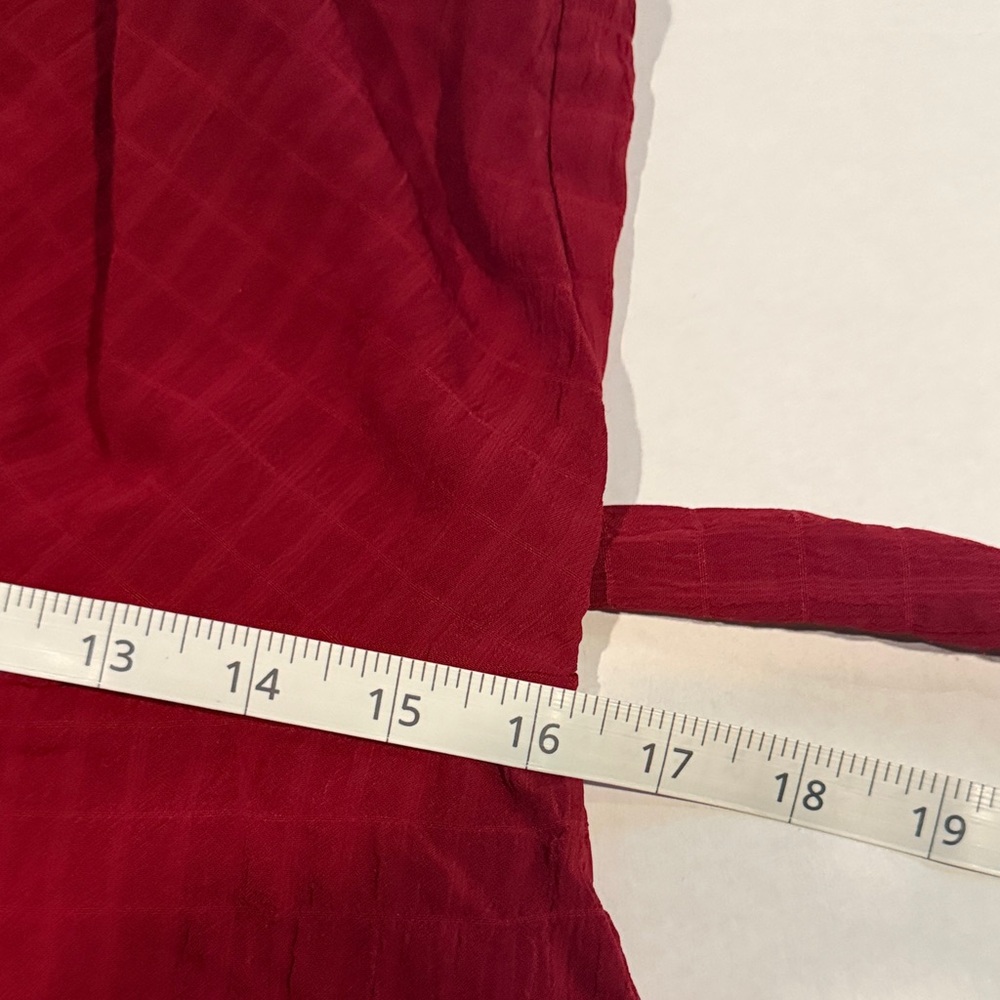 Trixxi Burgundy Ruffle Wrap Mini Dress - Picture 9 of 10